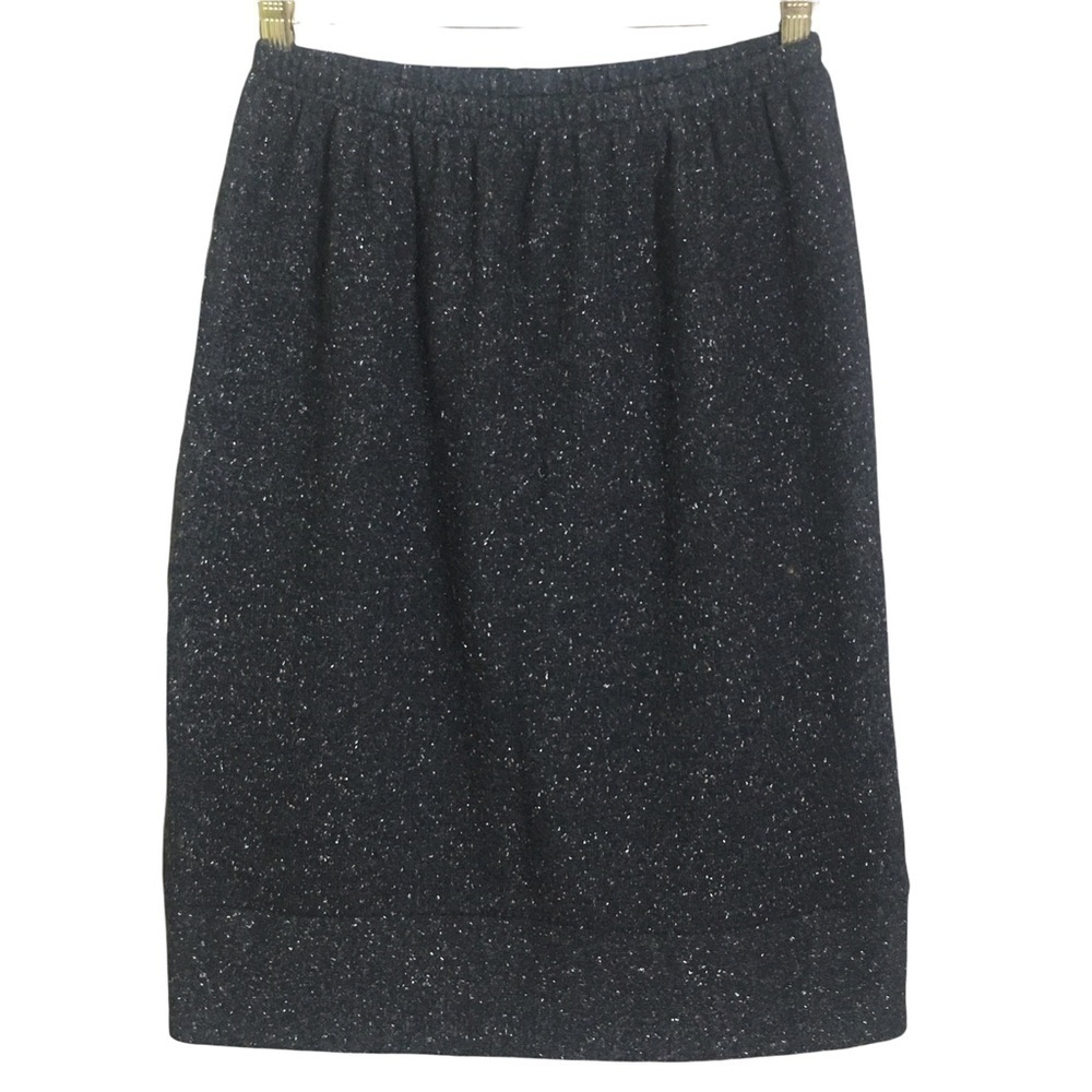 E Emmelle Madison Avenue NYC wool silk blend marled pencil skirt small